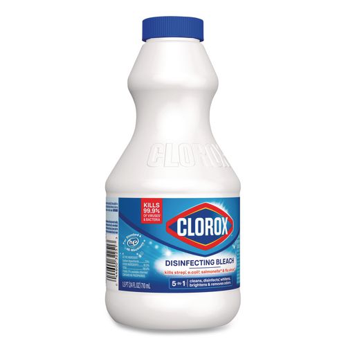 Image of Clorox® CLO32251 Concentrated Regular Disinfecting Bleach, 24 oz Bottle, 12/Carton