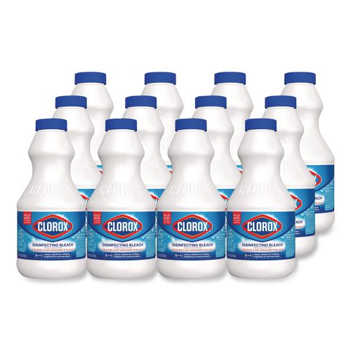 Image of Clorox® CLO32251 Concentrated Regular Disinfecting Bleach, 24 oz Bottle, 12/Carton