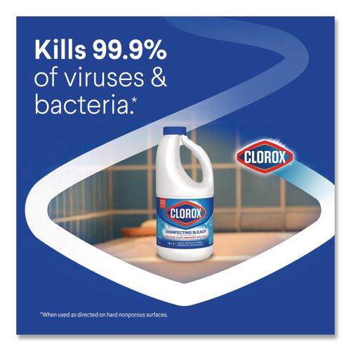 Image of Clorox® CLO32260 Concentrated Regular Disinfecting Bleach, 43 oz Bottle, 6/Carton
