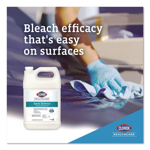 Image of Clorox Healthcare® CLO32409CT Spore Defense Cleaner Disinfectant, Open System, 1 gal Refill Bottle, 4/Carton