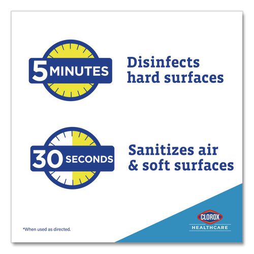 Image of Clorox Healthcare® 49100 Citrace Hospital Disinfectant and Sanitizer, Citrus, 14 oz Aerosol Spray, 12/Carton