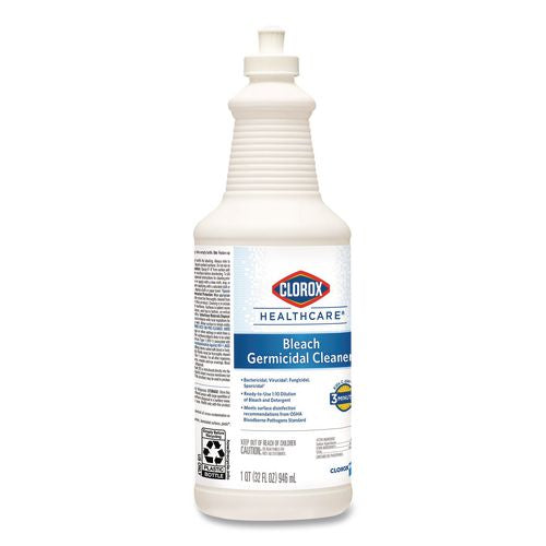 Image of Clorox Healthcare® 68832 Bleach Germicidal Cleaner, 32 Oz Pull-Top Bottle, 6/carton