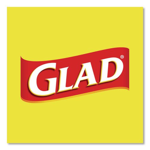 Image of Glad® 78361 ForceFlex Kitchen Drawstring Trash Bags, 13 gal, Gain Fresh Clean Scent, 24 x 27.38, White, 40 Bags/Box, 6 Boxes/Carton