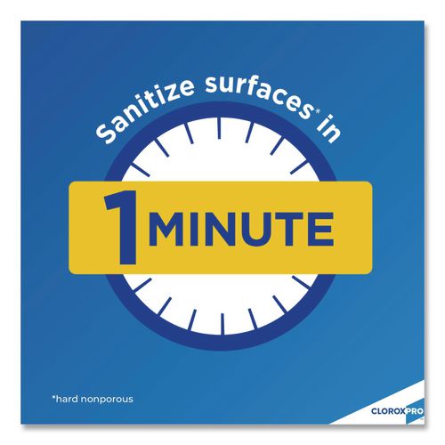 Image of Clorox® 01698 CloroxPro Anywhere Daily Disinfectant and Sanitizer, 32 oz Spray Bottle, 12/Carton