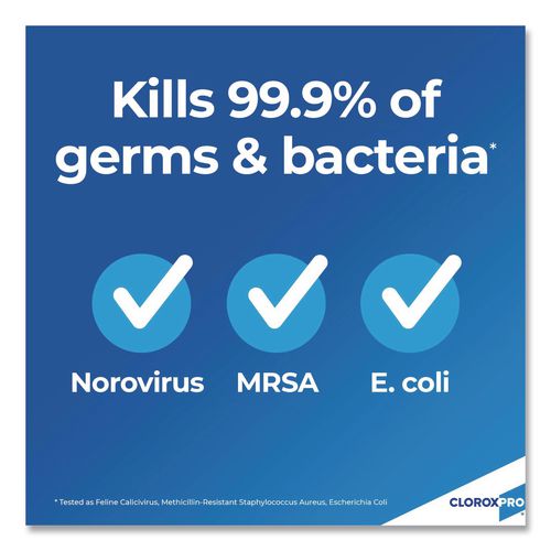 Image of Clorox® 30966 CloroxPro Concentrated Germicidal Bleach, Regular, 121 oz Bottle, 3/Carton