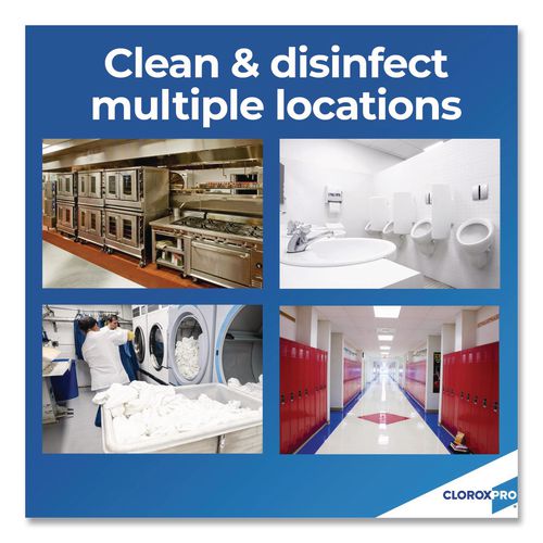 Image of Clorox® 30966 CloroxPro Concentrated Germicidal Bleach, Regular, 121 oz Bottle, 3/Carton