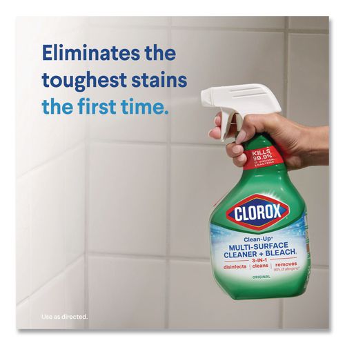 Image of Clorox® CLO31221 Clean-Up Multi-Surface Cleaner with Bleach, Original, 32 oz Spray Bottle, 9/Carton