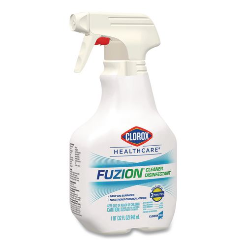 Image of Clorox Healthcare® 31478 Fuzion Cleaner Disinfectant, Unscented, 32 Oz Spray Bottle, 9/carton
