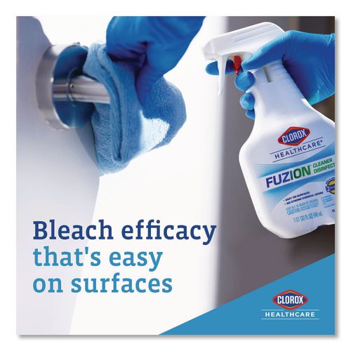 Image of Clorox Healthcare® 31478 Fuzion Cleaner Disinfectant, Unscented, 32 Oz Spray Bottle, 9/carton