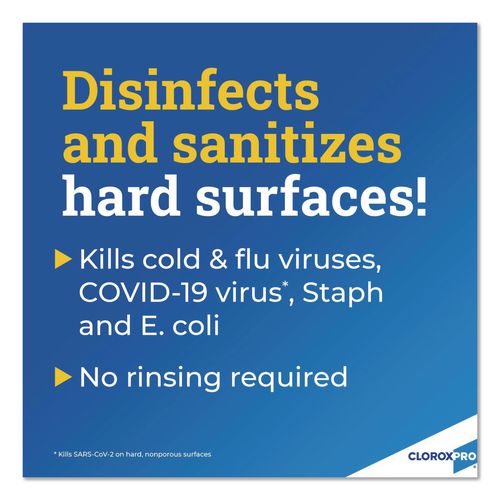 Image of Clorox® 31651 CloroxPro Anywhere Daily Disinfectant and Sanitizer, 128 oz Bottle, 4/Carton