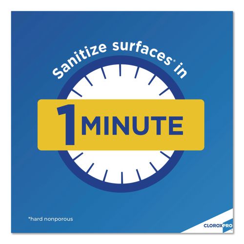 Image of Clorox® 31651 CloroxPro Anywhere Daily Disinfectant and Sanitizer, 128 oz Bottle, 4/Carton