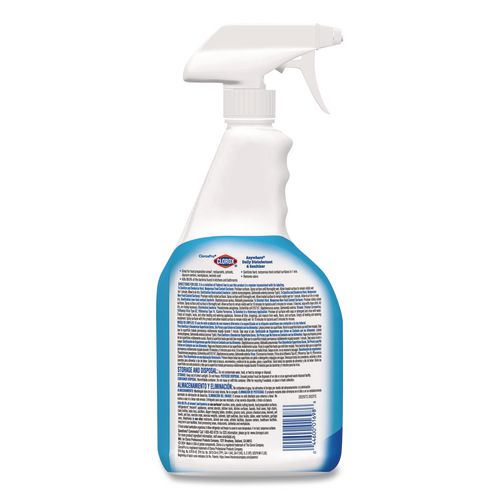 Image of Clorox® CLO01698 CloroxPro Anywhere Daily Disinfectant and Sanitizer, Unscented, 32 oz Spray Bottle