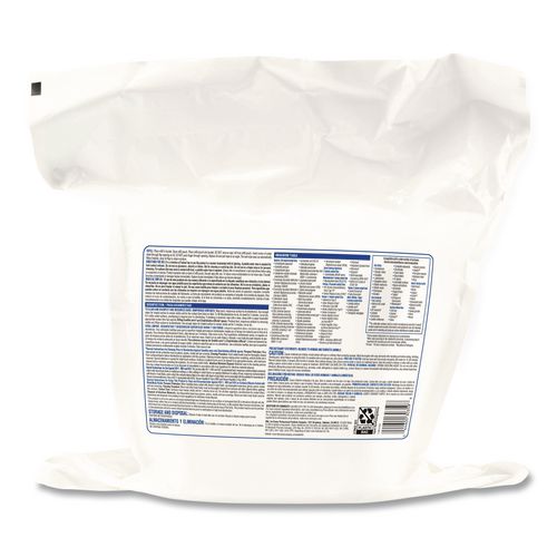Image of Clorox Healthcare® 30359 Bleach Germicidal Wipes, Refill for Bucket, 1-Ply, 12 x 12, Unscented, White, 110/Pouch
