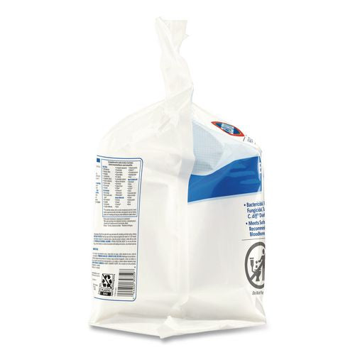 Image of Clorox Healthcare® 30359 Bleach Germicidal Wipes, Refill for Bucket, 1-Ply, 12 x 12, Unscented, White, 110/Pouch