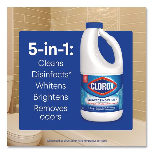 Image of Clorox® CLO32260 Concentrated Regular Disinfecting Bleach, 43 oz Bottle