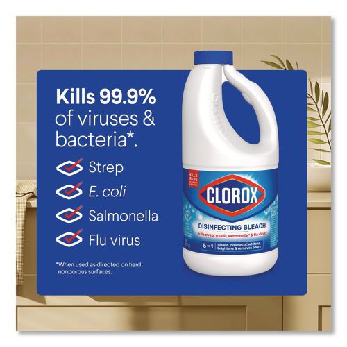Image of Clorox® CLO32260 Concentrated Regular Disinfecting Bleach, 43 oz Bottle