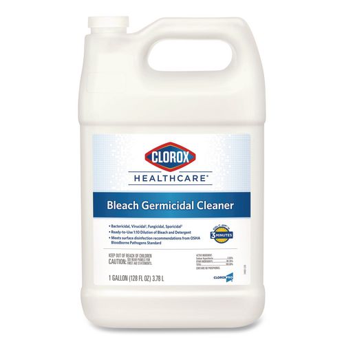 Image of Clorox Healthcare® 68978 Bleach Germicidal Cleaner, 128 Oz Refill Bottle
