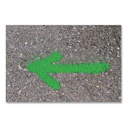 Image of Rust-Oleum® 203023V Industrial Choice M1600 System Solvent-Based Precision Line Marking Paint, Flat Fluorescent Green, 17 oz Aerosol Can, 12/CT