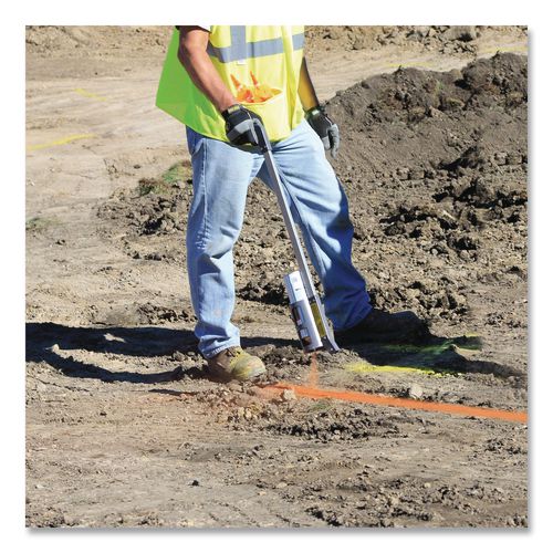 Image of Rust-Oleum® 203033 Industrial Choice M1800 System Water-Based Precision Line Marking Paint, Gloss Yellow, 17 oz Aerosol Can, 12/Carton