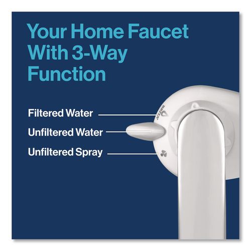 Image of Brita® 42201EA Water Faucet Mount Filtration System with 1 Elite Advanced Replacement Filter, White