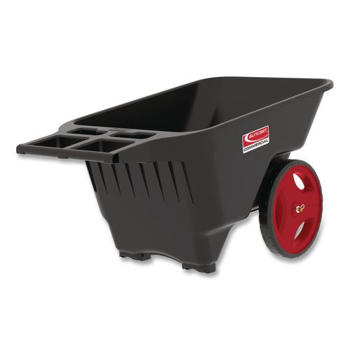 Image of Suncast Commercial® YCCPD9005PK 9 cu ft Yard Cart, 28 x 49.5 x 27.5, Resin, Black