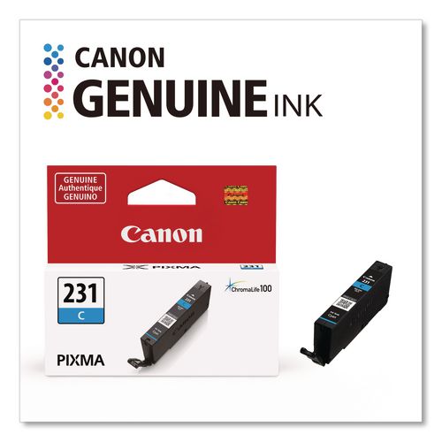 Image of Canon® 6675C001 6675C001 (CLI-231) Ink, 800 Page-Yield, Cyan