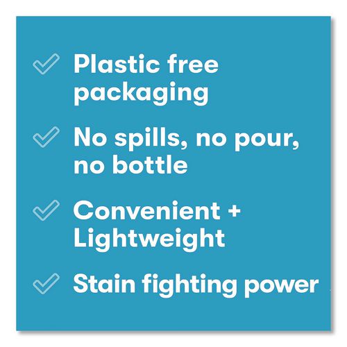 Image of ECOS® 9537/EA Liquidless Laundry Detergent Sheets, Free and Clear, 50 Sheets/Box