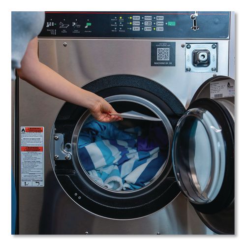 Image of ECOS® 9537/EA Liquidless Laundry Detergent Sheets, Free and Clear, 50 Sheets/Box
