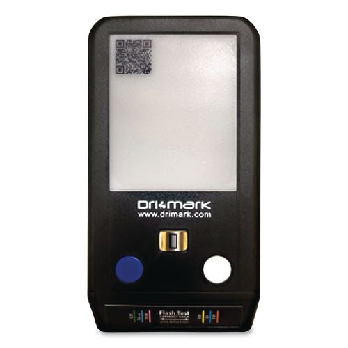 Image of Dri-Mark® 351FT FlashTest Counterfeit Detector for USD, 3 Detection Methods, 2.5" x 4.5" x 0.8", Black