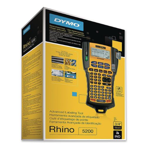 Image of DYMOÂ® Rhino 5200 Industrial Label Maker, 5 Lines, 6.12 X 11.25 X 3.5