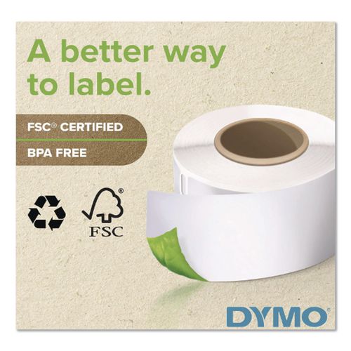 Image of DYMO® 1763982 Labelwriter Shipping Labels, 2.31" X 4", White, 250 Labels/roll