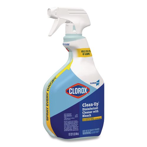 Image of Clorox® 35417 CloroxPro Clean-Up Disinfectant Cleaner with Bleach, 32 oz Smart Tube Spray, 9/Carton