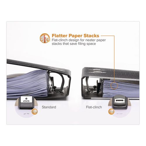 Image of Bostitch® B175-BLK Flat Clinch Stapler, 40-Sheet Capacity, Black
