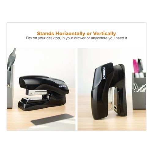 Image of Bostitch® B175-BLK Flat Clinch Stapler, 40-Sheet Capacity, Black