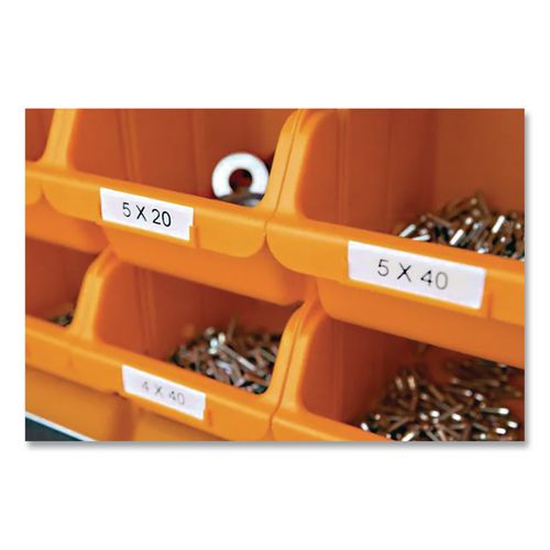 Image of DYMO® 1805430 Rhino Permanent Vinyl Industrial Label Tape, 1" X 18 Ft, White/black Print