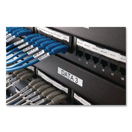 Image of DYMO® 1868751 Xtl All-Purpose Vinyl Labels, 0.5" X 24.6 Ft, White/black Print