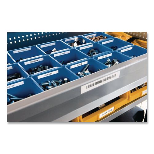 Image of DYMO® 1868751 Xtl All-Purpose Vinyl Labels, 0.5" X 24.6 Ft, White/black Print