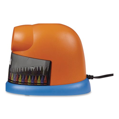 Image of Elmer's® 1680 Crayonpro Electric Sharpener, School Version, Ac-Powered, 5.63 X 8.75 X 7.13, Orange/blue