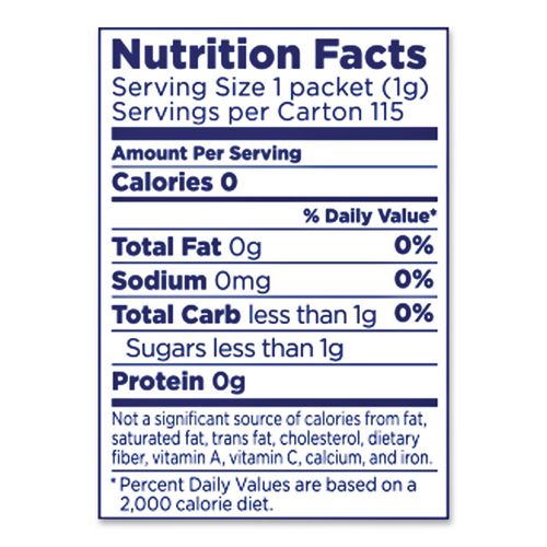 Image of Equal® 20021261 Zero Calorie Sweetener, 0.04 oz Packet, 2,000/Carton