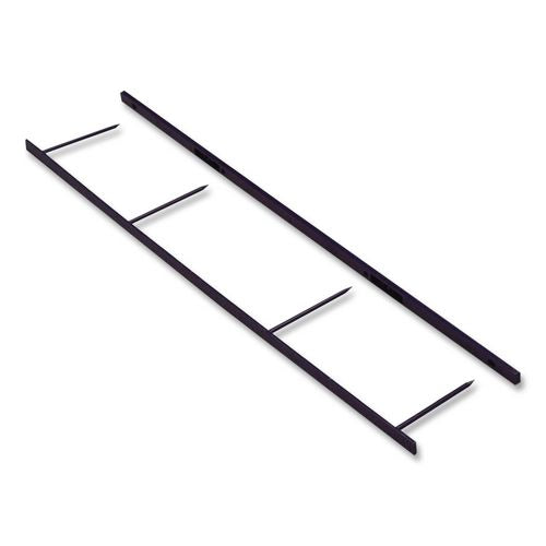 Image of GBC® 9741630P VeloBind Reclosable Spines for 11 x 8.5 Documents, 4 Pins, 1.25" (200-Sheet) Capacity, Black, 25/Pack