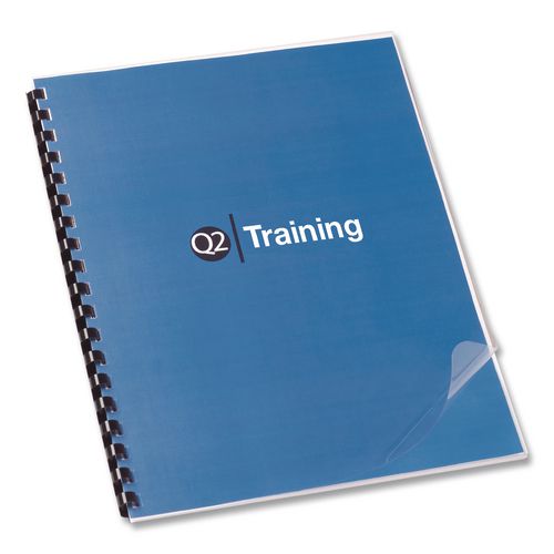 Image of GBC® 4000044 CombBind Standard Spines for 11 x 8.5 Documents, 19 Rings, 0.38" (60-Sheet) Capacity, Black, 100/Box