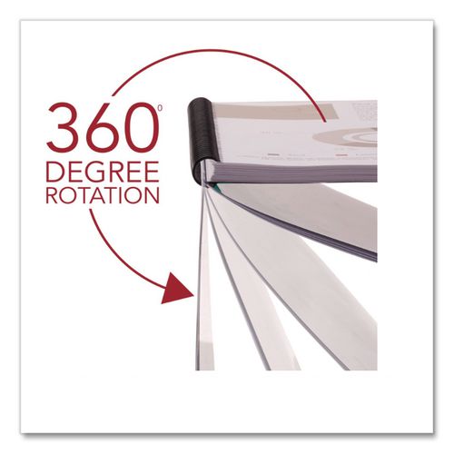 Image of GBC® 2514700 ProClick Easy Edit Spines for 11 x 8.5 Documents, 32 Rings, 0.31" (45-Sheet) Capacity, Black, 100/Box