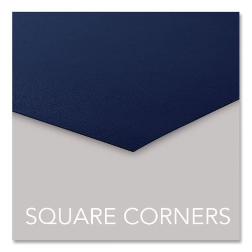 Image of GBC® 2514494 Opaque Plastic Presentation Covers for Binding Systems, Plastic, Square Corners, 11 x 8.5, Navy, 50/Pack