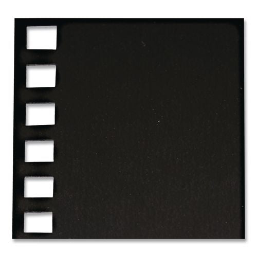 Image of GBC® 2514493P Opaque Plastic Presentation Covers for Binding Systems, Plastic, Square Corners, 11 x 8.5, Black, 50/Pack
