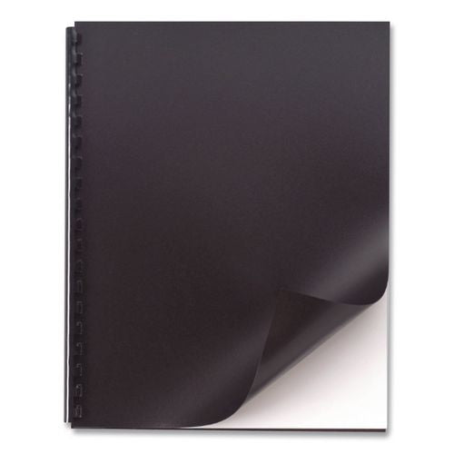 Image of GBC® 2514478 ProClick Pre-Punched Presentation Covers, Paper, Square Corners, 11 x 8.5, Black, 25/Pack