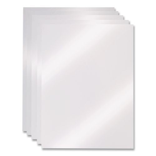Image of GBC® 2020034P Clear View Presentation Covers for Binding Systems, Plastic, Square Corners, 11 x 8.5, Clear, 100/Box