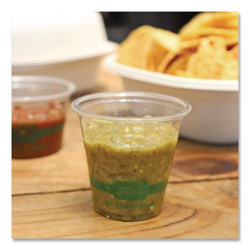 Image of World Centric® CP-CS-3 PLA Clear Portion Cups, 3 oz, Plastic, Clear, 2,500/Carton