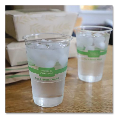 Image of World CentricÂ® PLA Clear Cold Cups, 9 oz, Plastic, Clear, 2,000/Carton