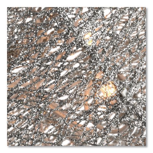 Image of National Tree Company® DF070005U Silver Angel Decor, AC Powered, Cool White LED Lights, 24" x 30 "x 48", Silver