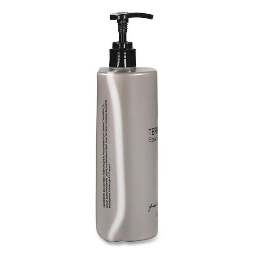 Image of Diversified Hospitality Solutions 458975EA Terra Pure Body Lotion Air Pump, 16.23 oz Bottle, Green Tea and Lemongrass Scent